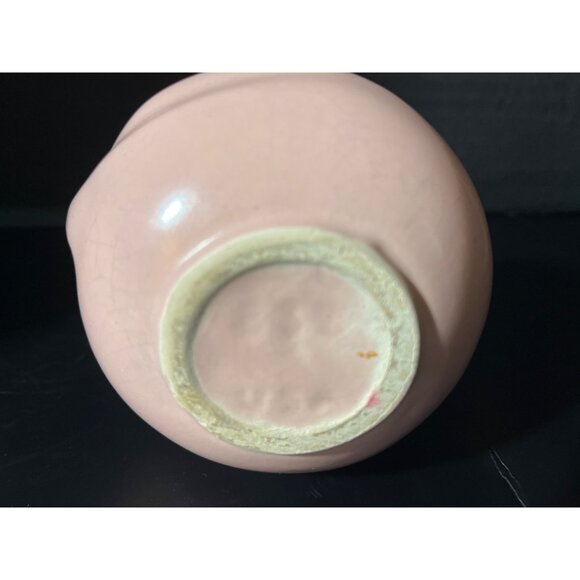 Soft Pink Double Twisted Handled Vase USA Vintage 5 1/4” Numbered 632 - Picture 4 of 5